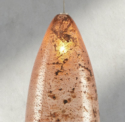 Edda Linear Glass Chandelier 48", 54" - Zelno Lighting
