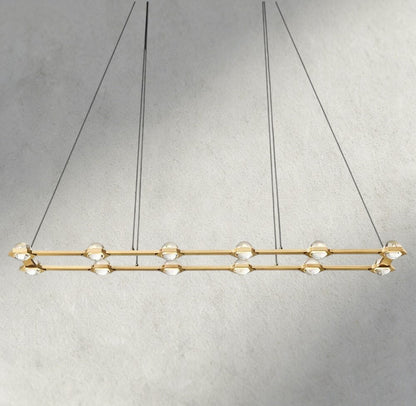 Electant Rectangular Chandelier 54", 72" - Zelno Lighting
