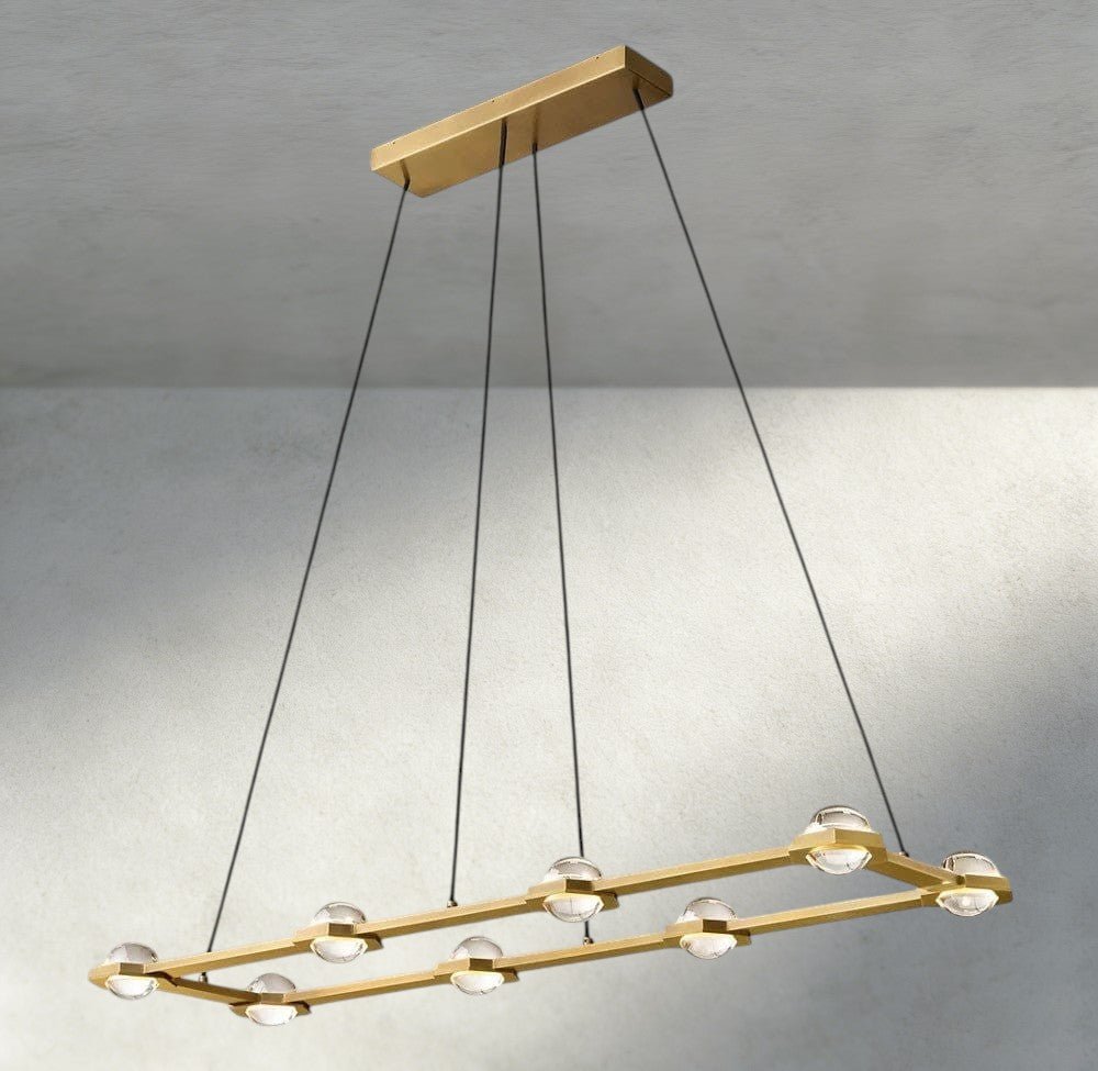Electant Rectangular Chandelier 54", 72" - Zelno Lighting