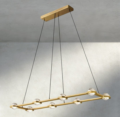 Electant Rectangular Chandelier 54", 72" - Zelno Lighting