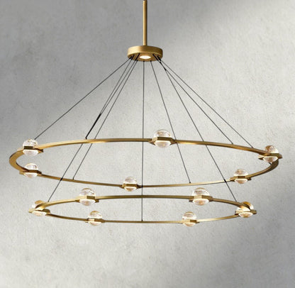 Electant Round Chandelier 36", 48", 60", Two - Tied 60" - Zelno Lighting