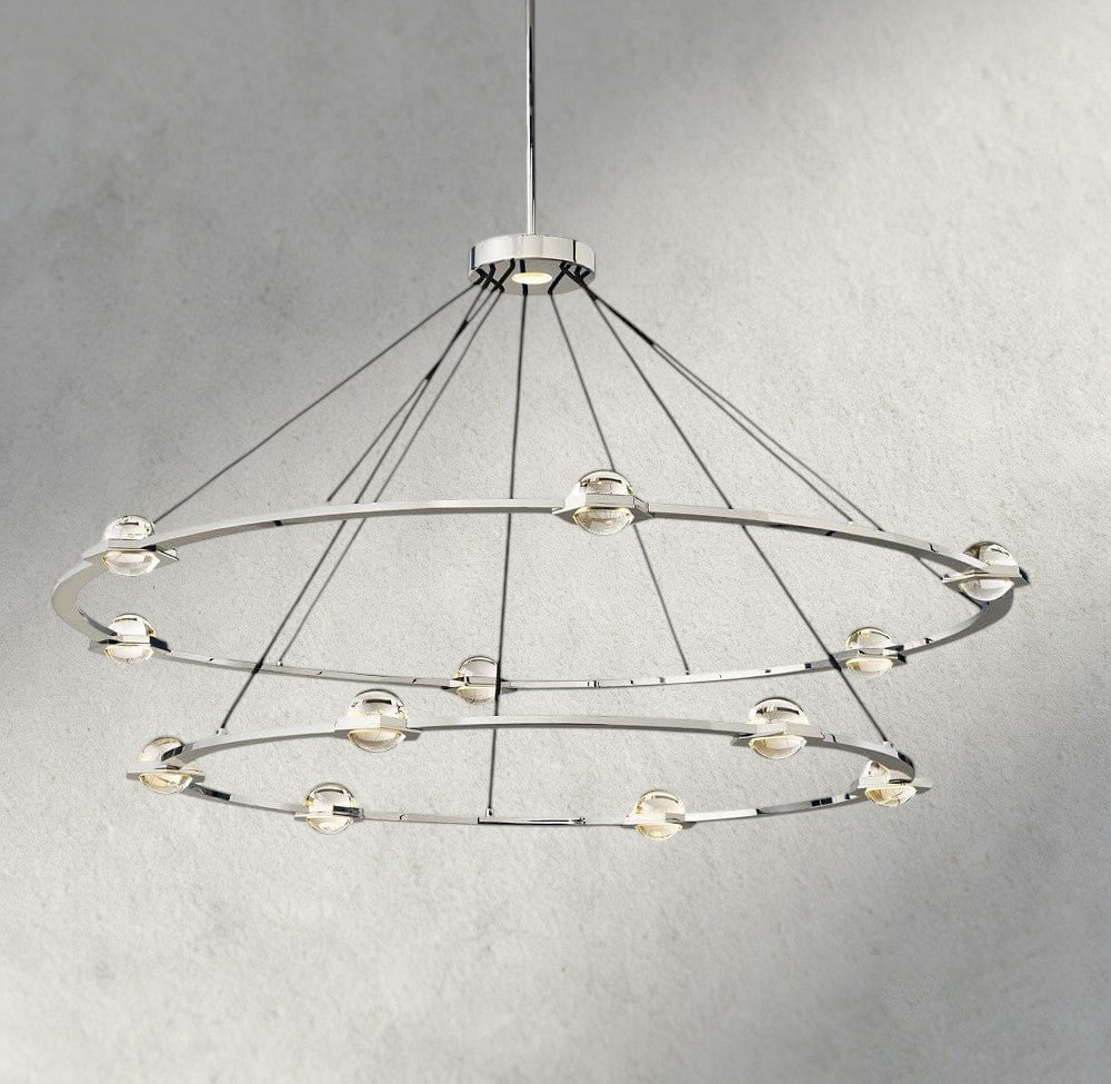 Electant Round Chandelier 36", 48", 60", Two - Tied 60" - Zelno Lighting