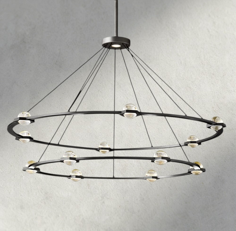 Electant Round Chandelier 36", 48", 60", Two - Tied 60" - Zelno Lighting