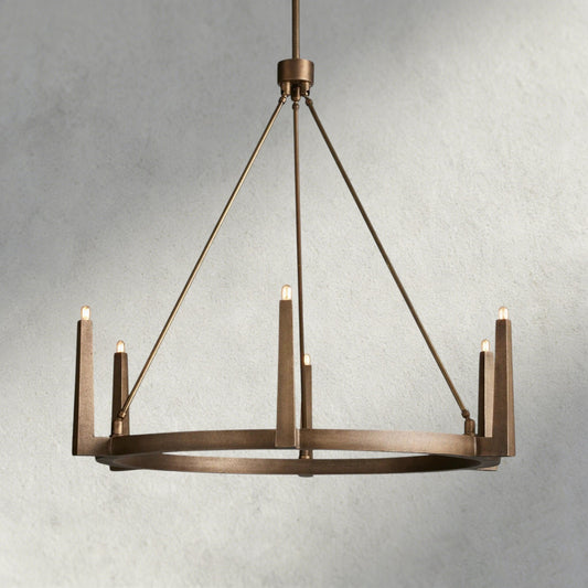 Emmet Round Chandelier 42", 54" - Zelno Lighting