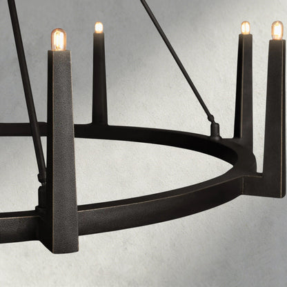 Emmet Round Chandelier 42", 54" - Zelno Lighting
