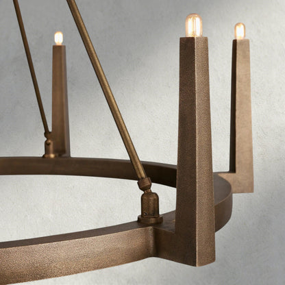 Emmet Round Chandelier 42", 54" - Zelno Lighting