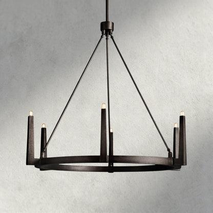 Emmet Round Chandelier 42", 54" - Zelno Lighting
