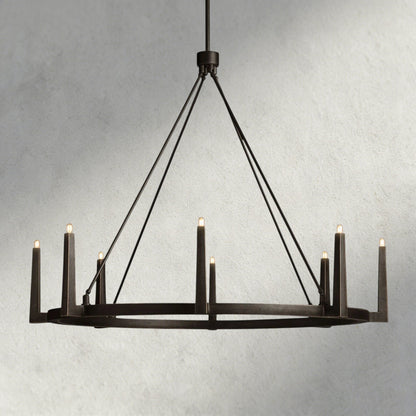 Emmet Round Chandelier 42", 54" - Zelno Lighting