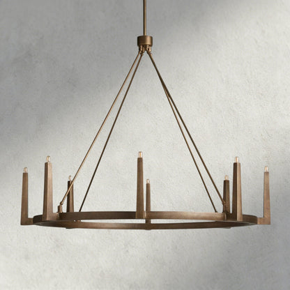 Emmet Round Chandelier 42", 54" - Zelno Lighting