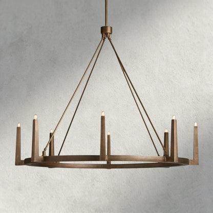 Emmet Round Chandelier 42", 54" - Zelno Lighting