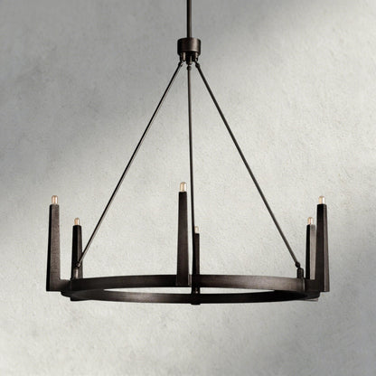Emmet Round Chandelier 42", 54" - Zelno Lighting
