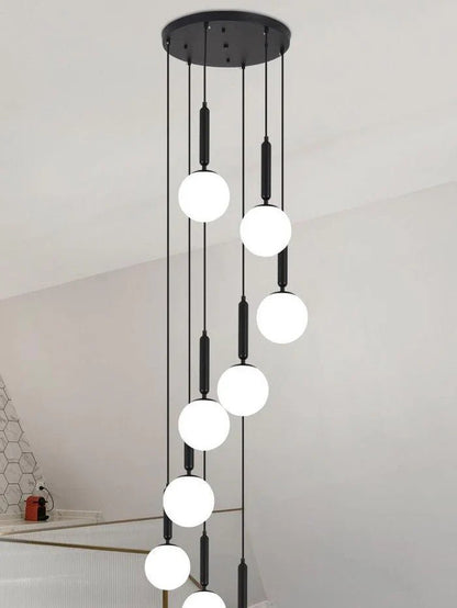 Extra Large Nordic Minimalist Long Pendant Light for Spiral Staircase/High - ceiling Room - Zelno Lighting