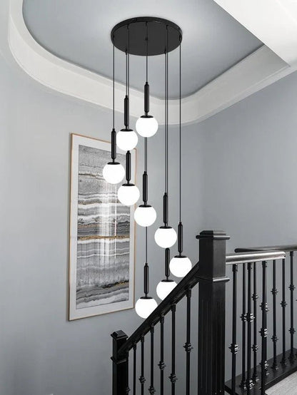 Extra Large Nordic Minimalist Long Pendant Light for Spiral Staircase/High - ceiling Room - Zelno Lighting
