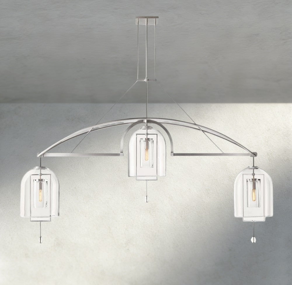 Falcin Grand Linear Chandelier 61", 73", 85" - Zelno Lighting