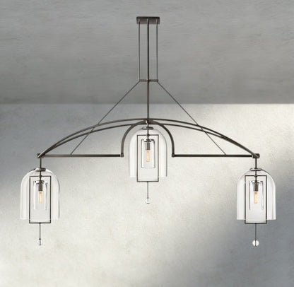 Falcin Grand Linear Chandelier 61", 73", 85" - Zelno Lighting