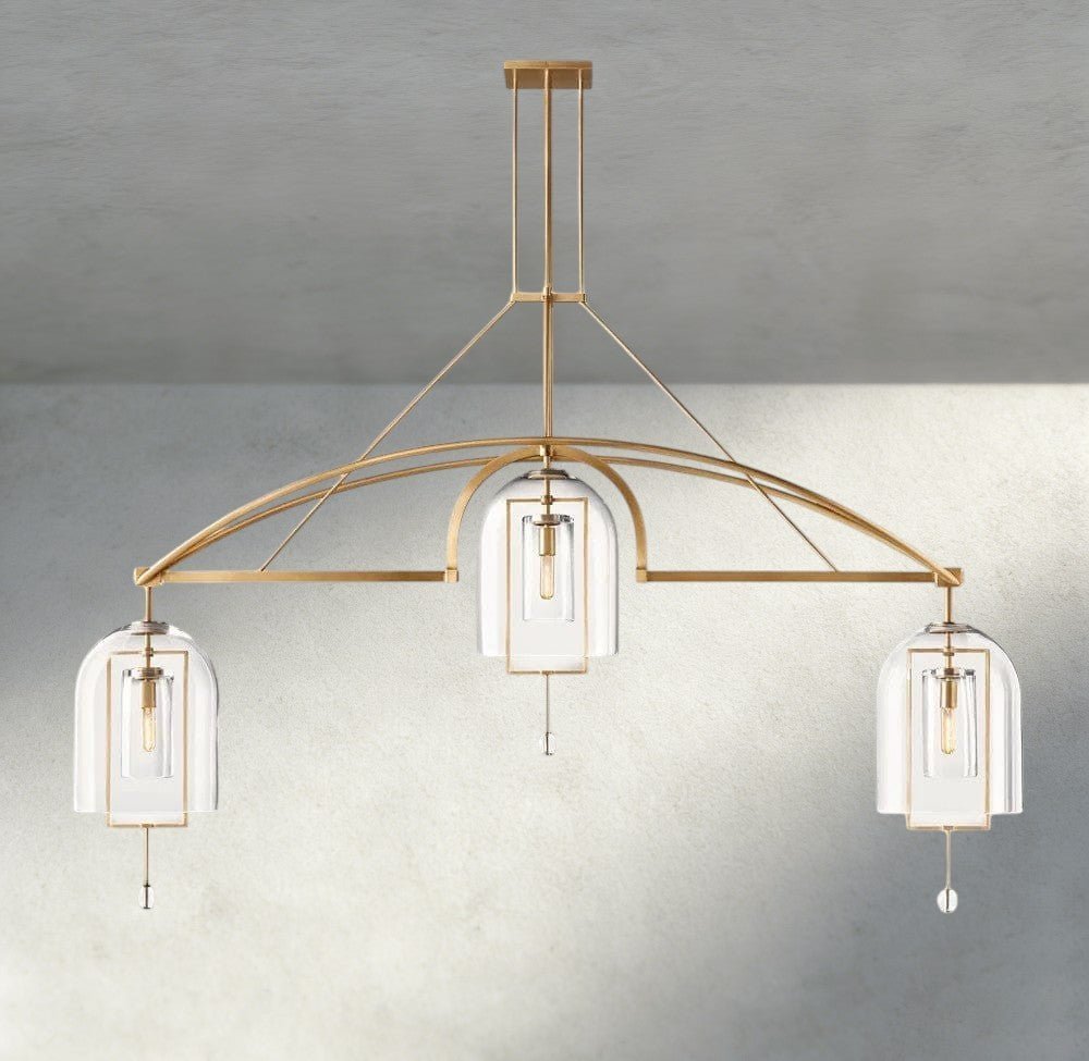 Falcin Grand Linear Chandelier 61", 73", 85" - Zelno Lighting
