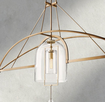 Falcin Grand Linear Chandelier 61", 73", 85" - Zelno Lighting