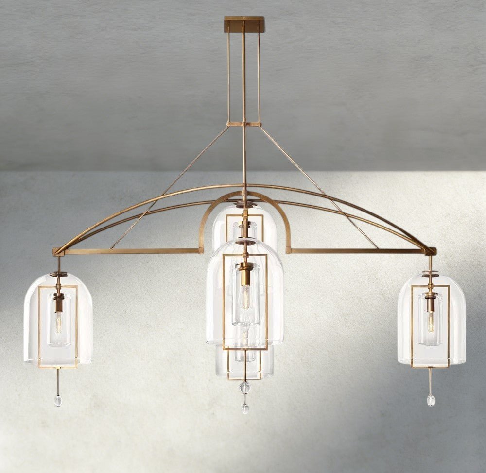 Falcin Grand Linear Chandelier 61", 73", 85" - Zelno Lighting