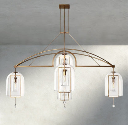 Falcin Grand Linear Chandelier 61", 73", 85" - Zelno Lighting