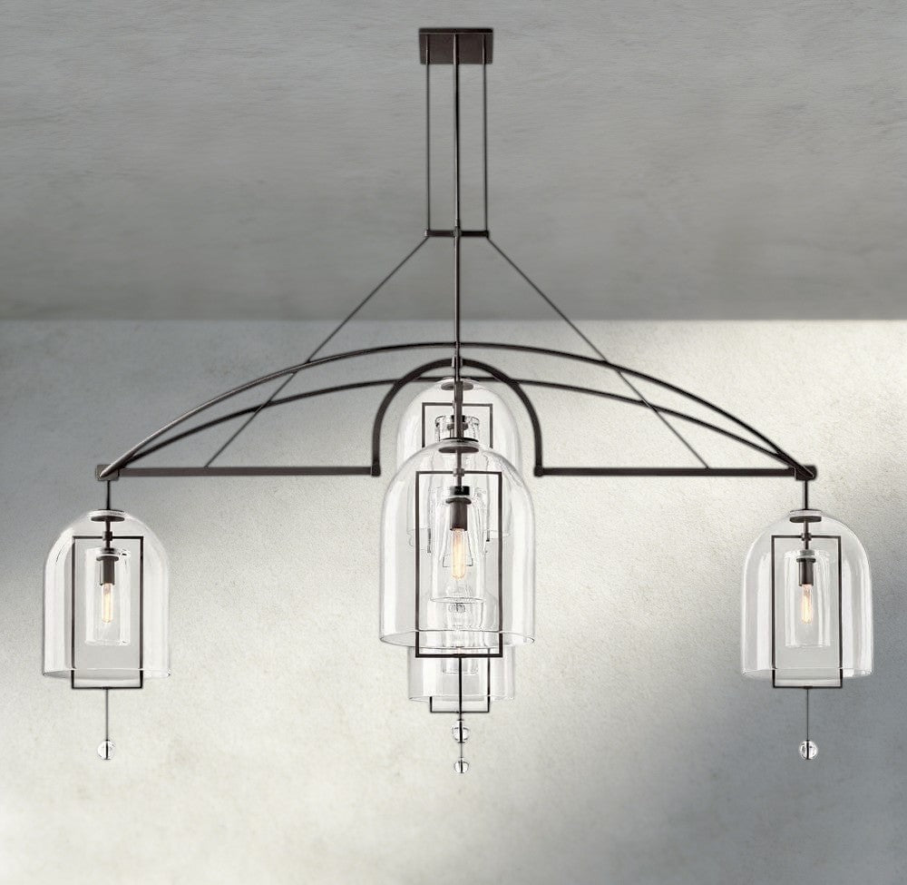 Falcin Grand Linear Chandelier 61", 73", 85" - Zelno Lighting