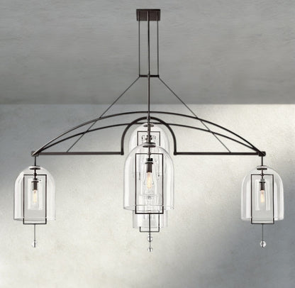 Falcin Grand Linear Chandelier 61", 73", 85" - Zelno Lighting