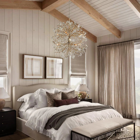 Fiore 8 - Light Round Chandelier 35" - Zelno Lighting