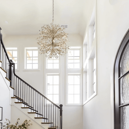 Fiore 8 - Light Round Chandelier 35" - Zelno Lighting