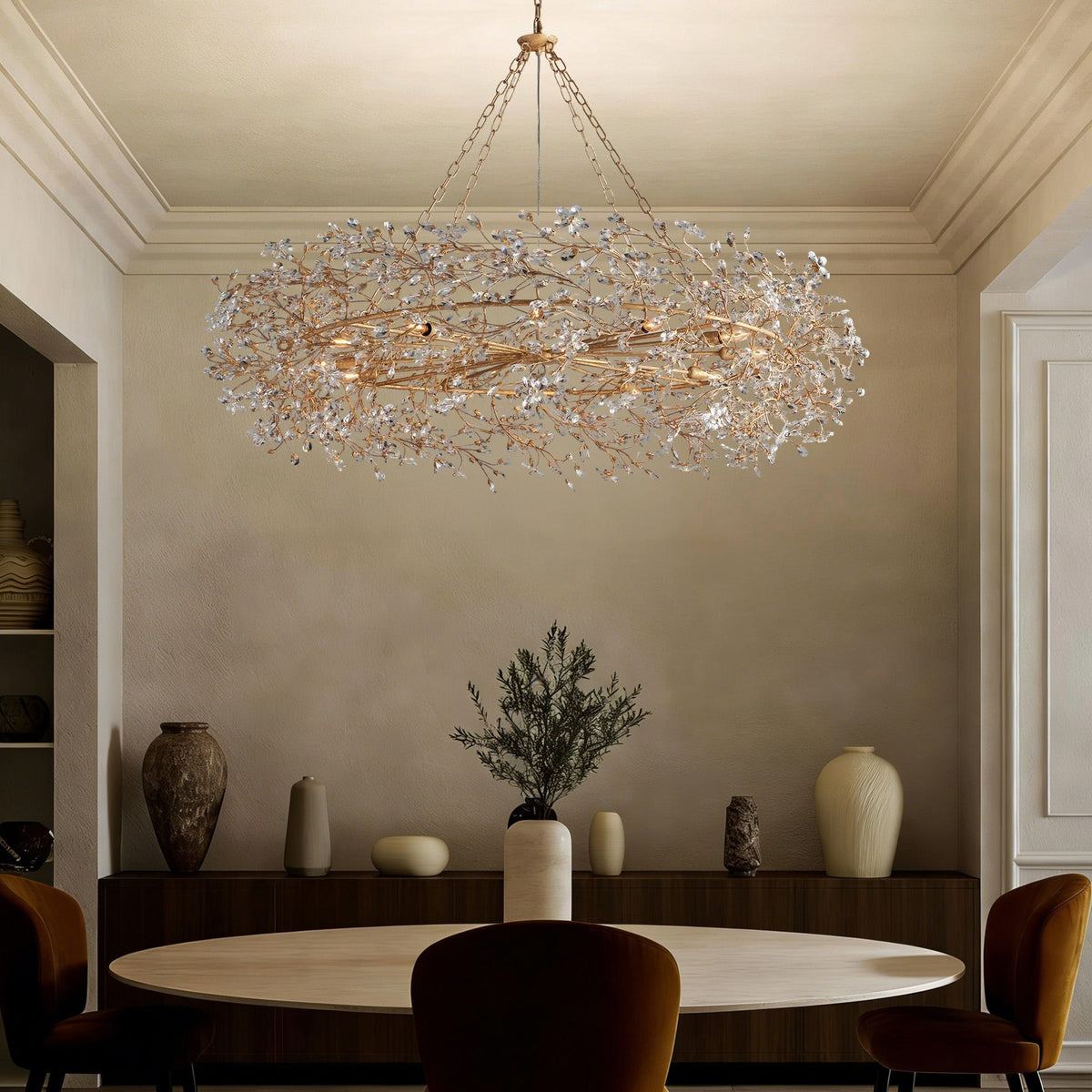 Fiore Crown Chandelier - Zelno Lighting
