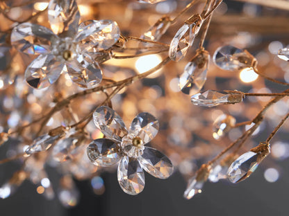 Fiore Crown Chandelier - Zelno Lighting