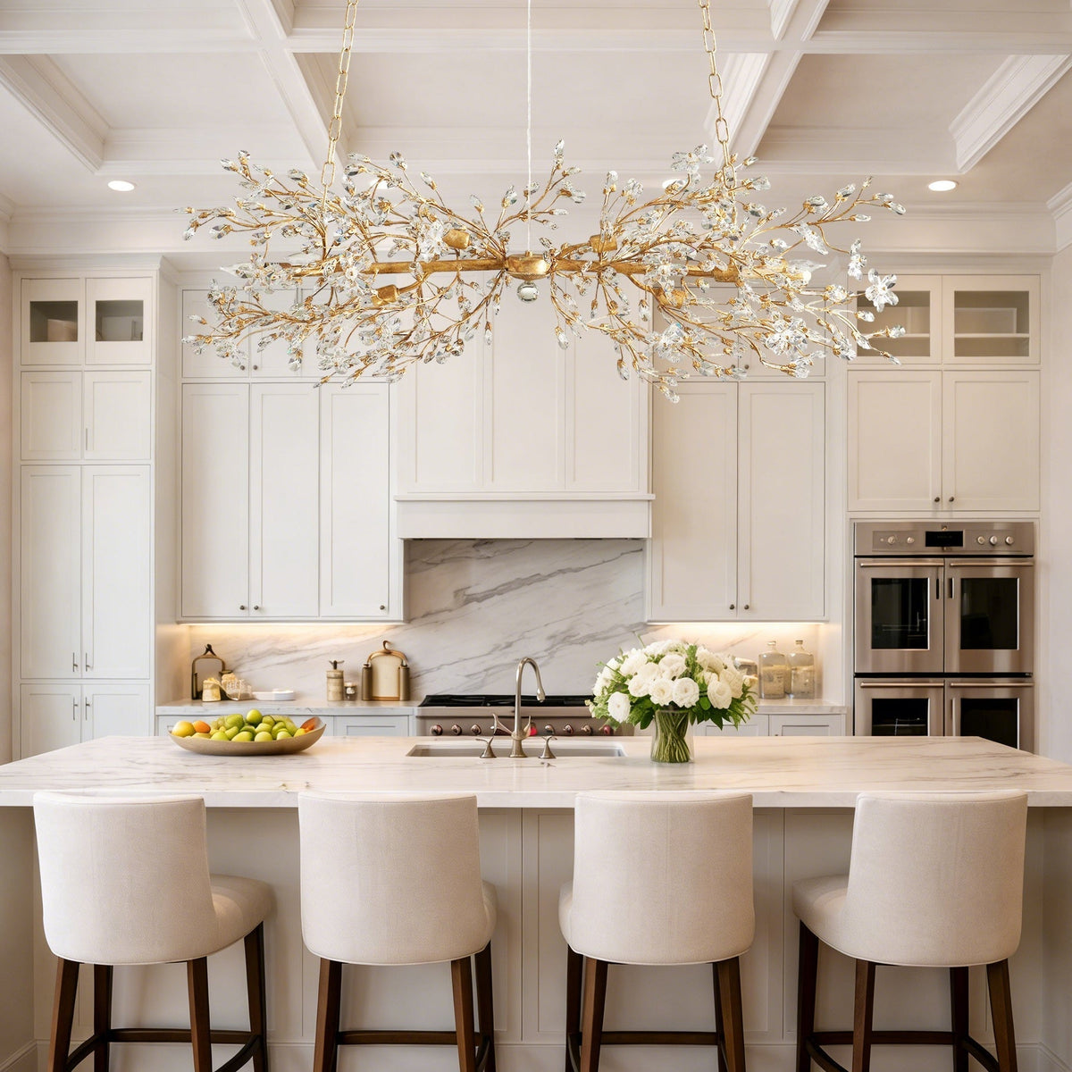 Fiore Linear Chandelier - Zelno Lighting