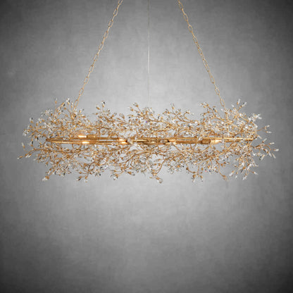 Fiore Oval Chandelier 62'' 74'' - Zelno Lighting