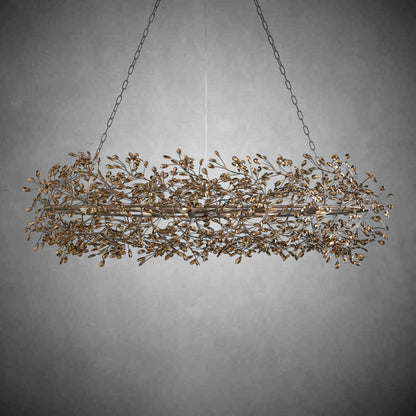 Fiore Oval Chandelier 62'' 74'' - Zelno Lighting