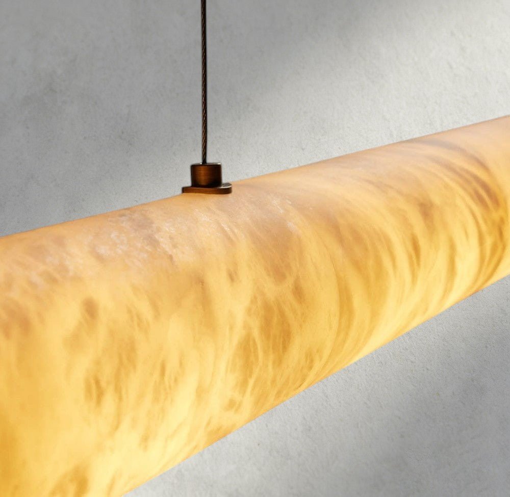 Halima Linear Alabaster Chandelier - Zelno Lighting