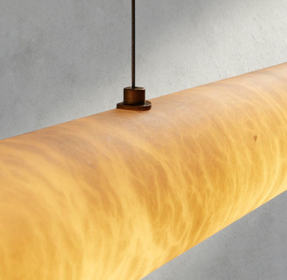 Halima Linear Alabaster Chandelier - Zelno Lighting