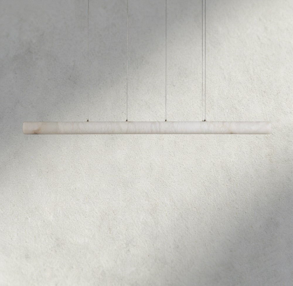 Halima Linear Alabaster Chandelier - Zelno Lighting