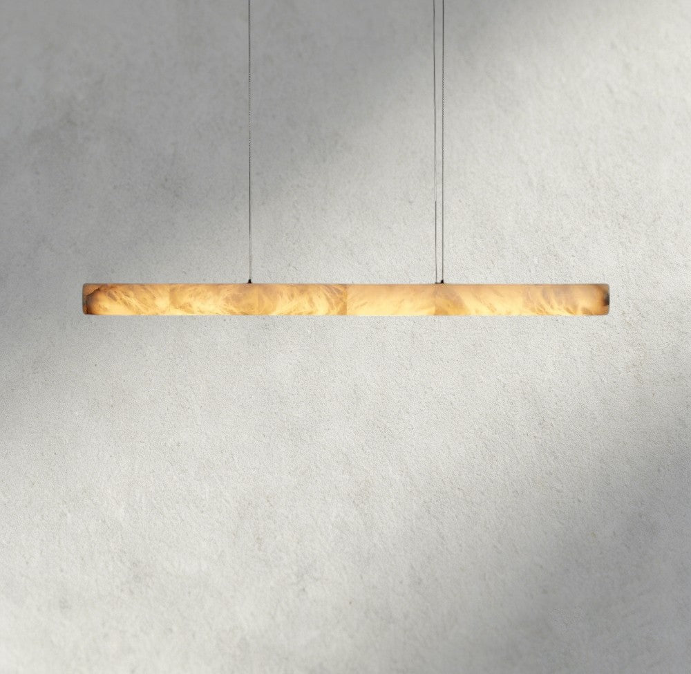 Halima Linear Alabaster Chandelier - Zelno Lighting