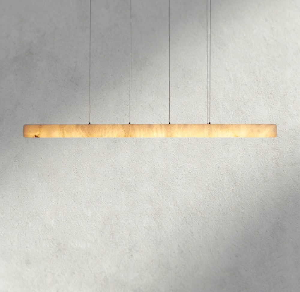 Halima Linear Alabaster Chandelier - Zelno Lighting