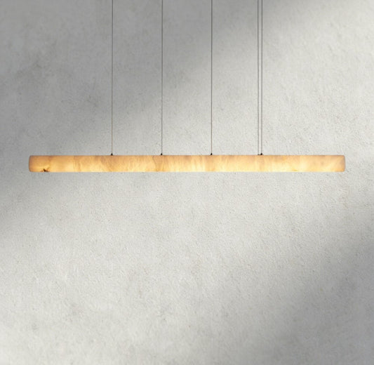 Halima Linear Alabaster Chandelier - Zelno Lighting