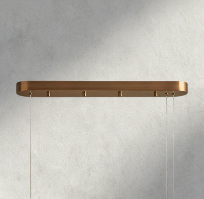 Halima Linear Alabaster Chandelier - Zelno Lighting