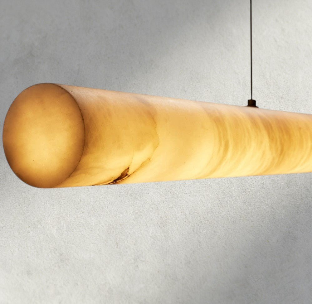 Halima Linear Alabaster Chandelier - Zelno Lighting