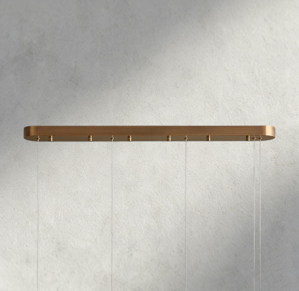 Halima Linear Alabaster Chandelier - Zelno Lighting