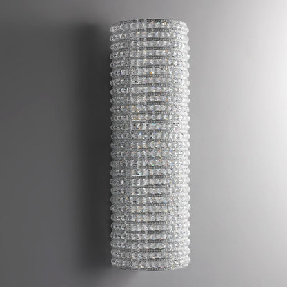 Halo Modern Clear Crystal Wall Sconce 21"H - Zelno Lighting