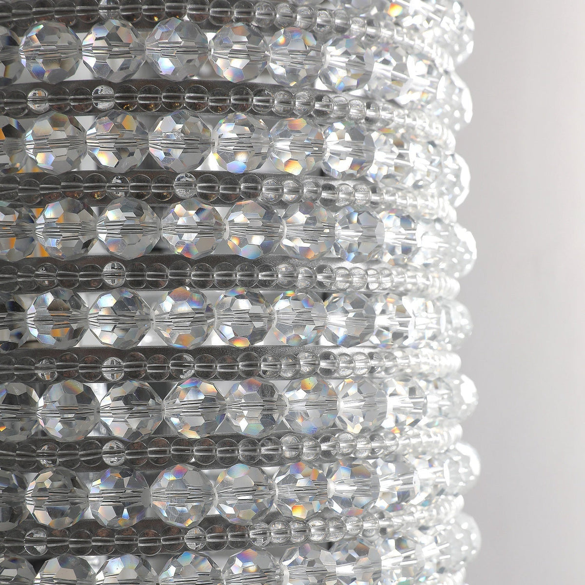 Halo Modern Clear Crystal Wall Sconce 21"H - Zelno Lighting