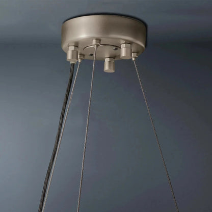 Halo Modern Somke Round Chandelier 32" - Zelno Lighting