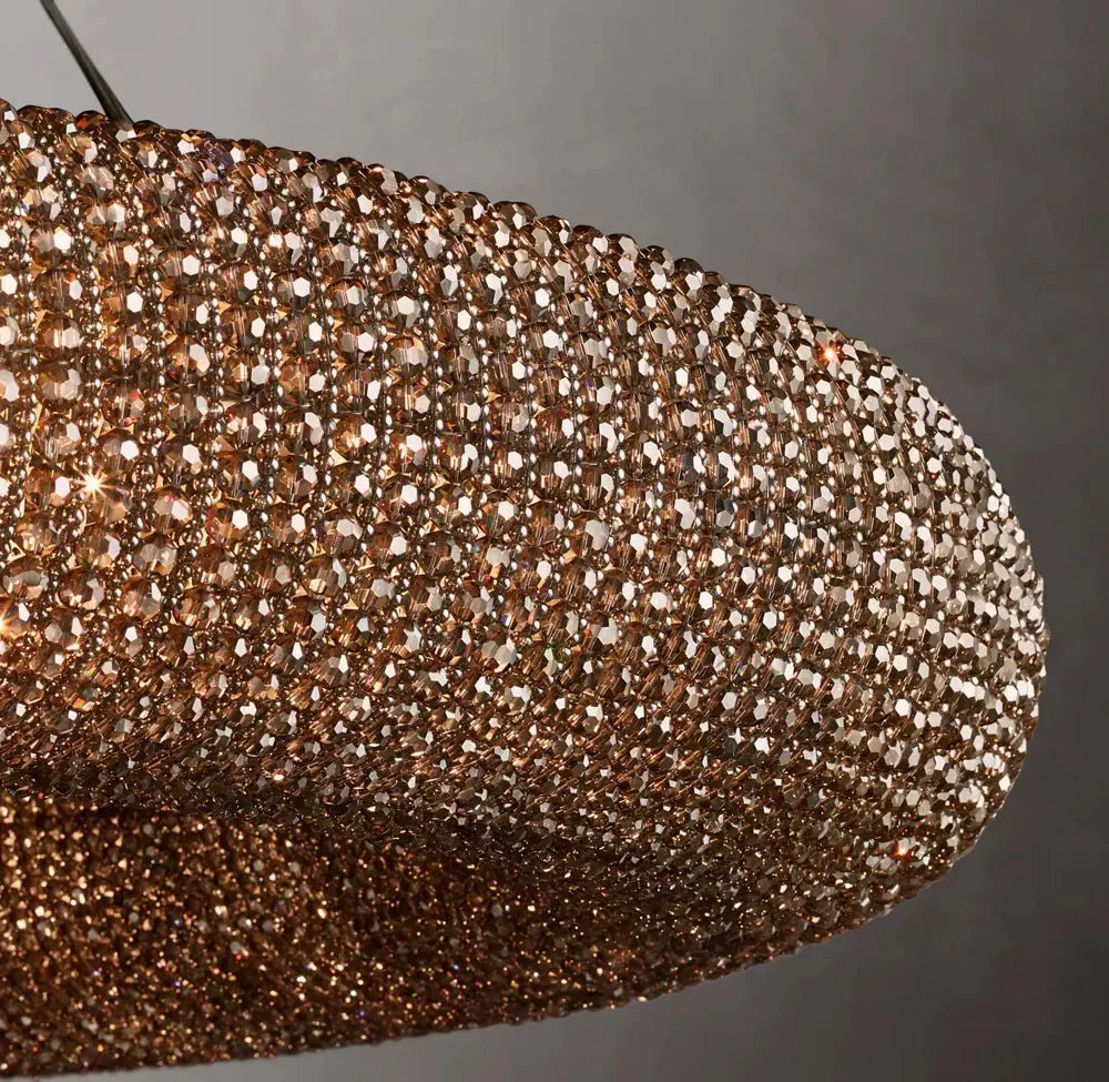 Halo Modern Somke Round Chandelier 72" - Zelno Lighting