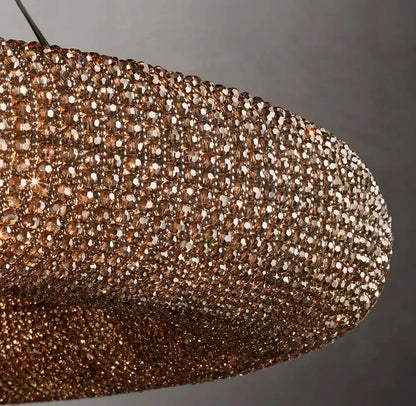 Halo Modern Somke Round Chandelier 72" - Zelno Lighting