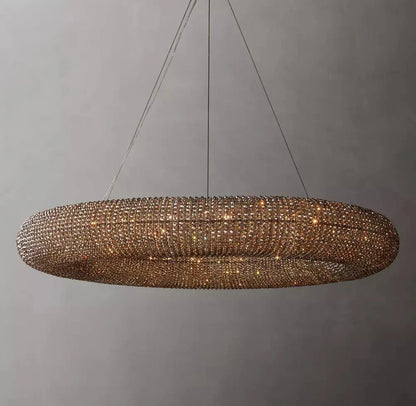 Halo Modern Somke Round Chandelier 72" - Zelno Lighting