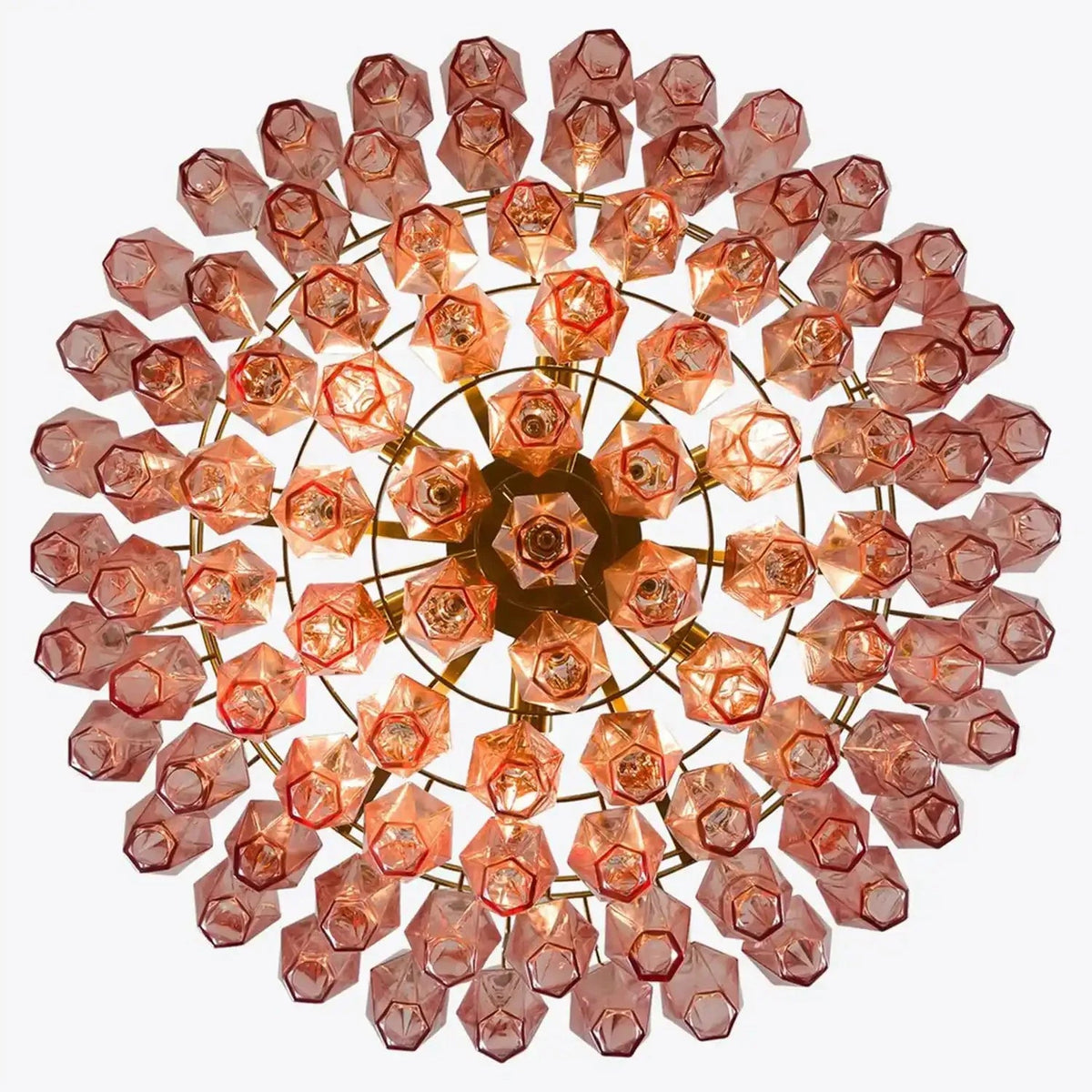 Hand Blown Tier Glass Large Murano Chandelier 24"31"40" - Zelno Lighting