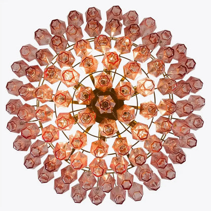 Hand Blown Tier Glass Large Murano Chandelier 24"31"40" - Zelno Lighting