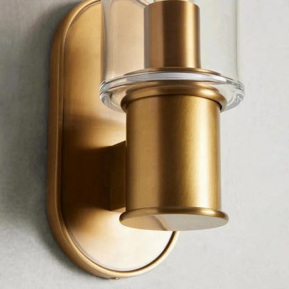 Harlin Wall Sconce in Clear - Zelno Lighting